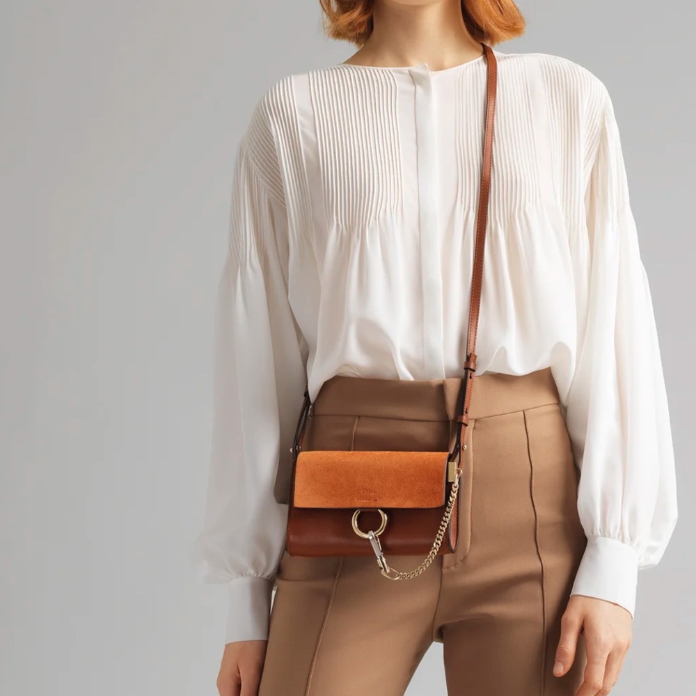 Chloe Mini Faye Wallet Crossbody Purse